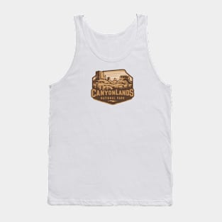 Retro Canyonlands National Park Emblem Tank Top